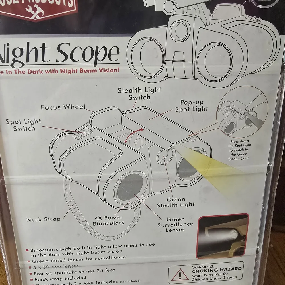 Night Scope with Super Bright LED - Black